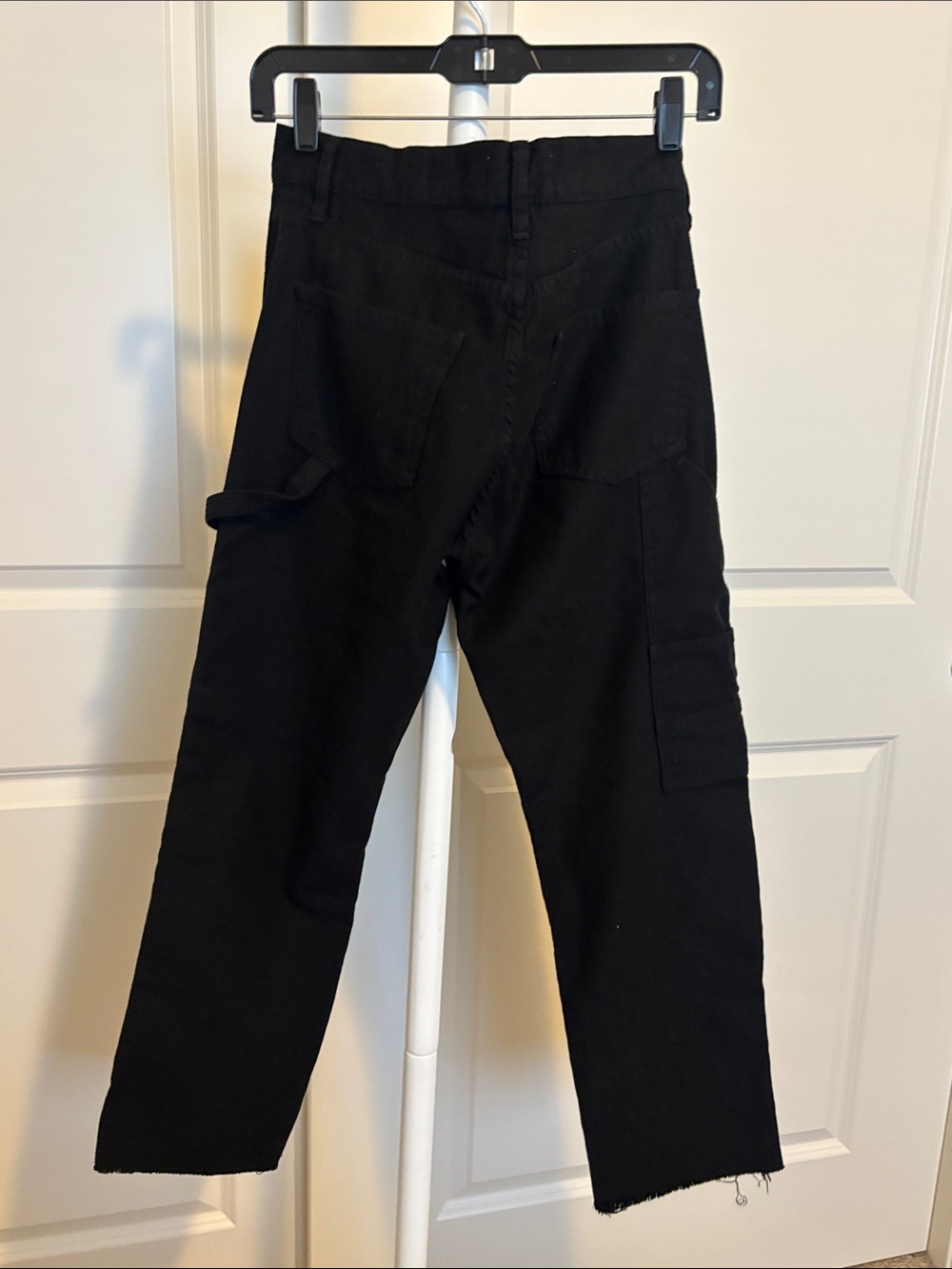 FRAME Le Slouch Black Cargo Pants size 25